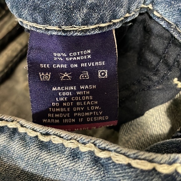 Vigoss Dublin Bootcut Jeans Size 12 x 31 Thick Stitch Double Pockets Stretch - Picture 7 of 13